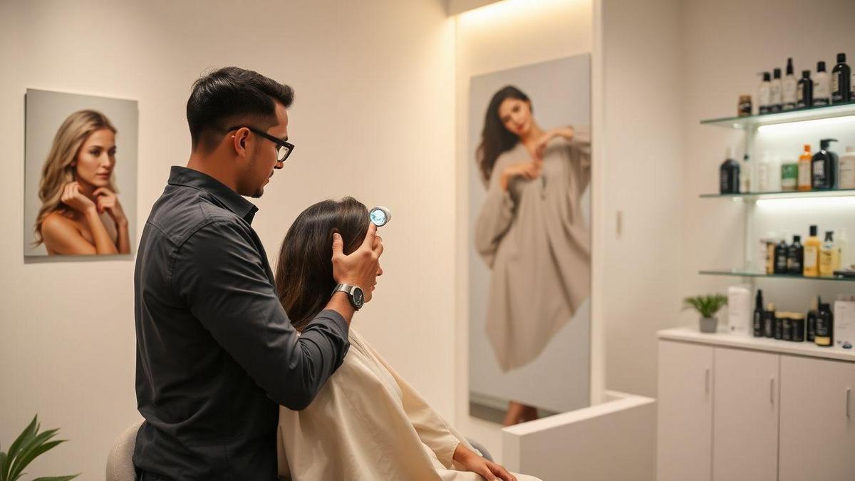 A importância da consulta com um especialista em cabelo